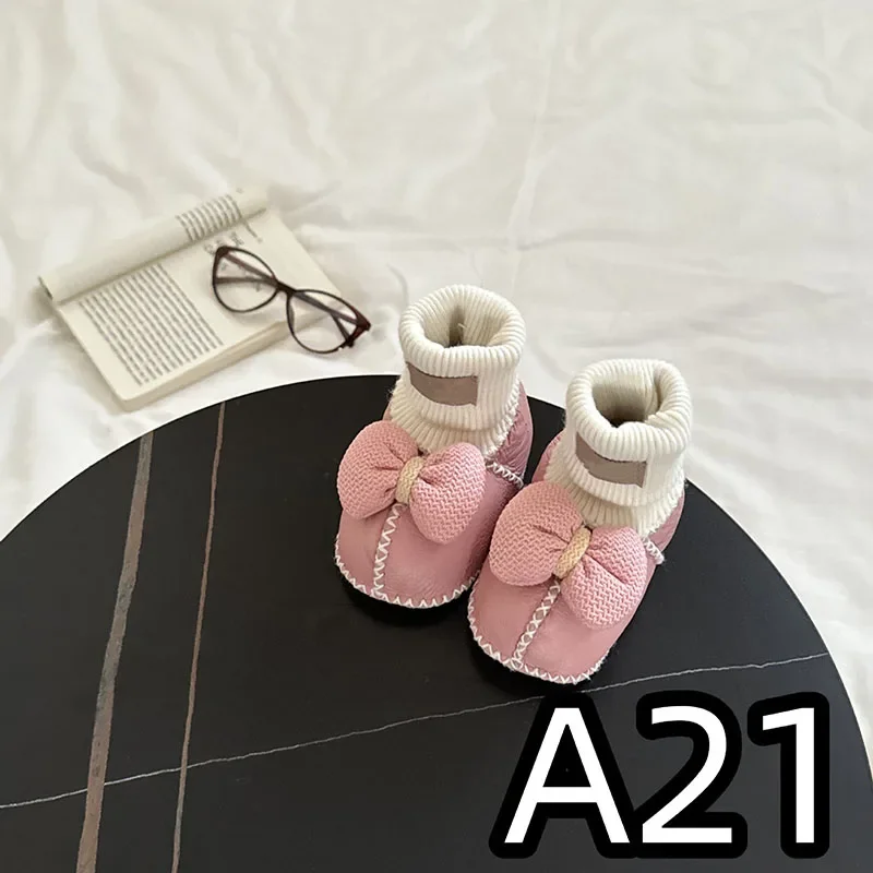 New Fur Integrated Cute And Warm High-quality Baby Shoes A Series