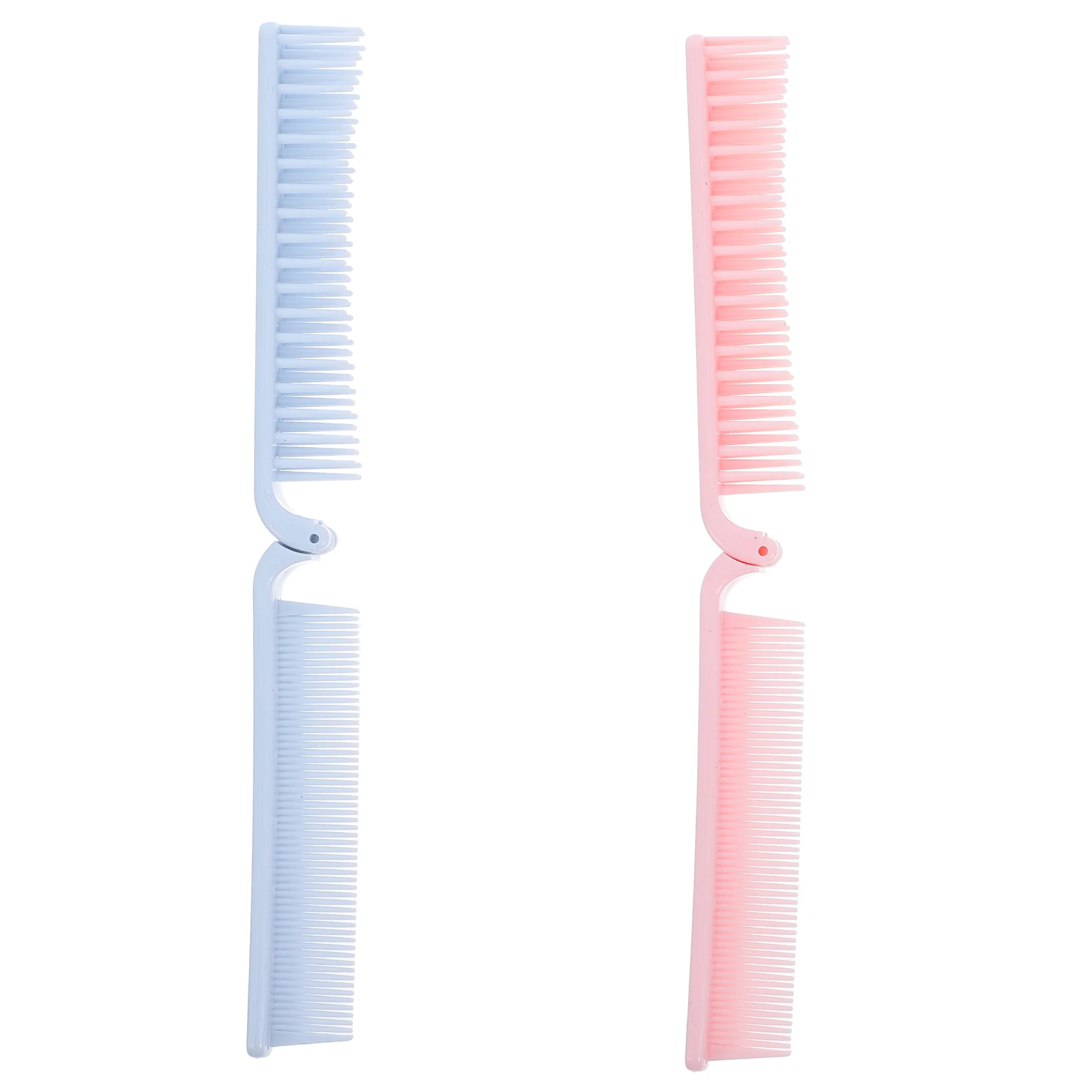 

3pcs Foldable Comb Anti-static Double Tooth Portable Travel Salon Use PP Material Hair Comb Curly Straight Hair