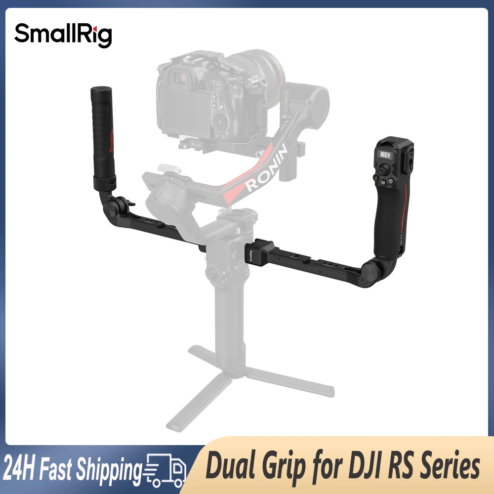 Smallrig Focus Control Dual Grip / Sling Handgrip for DJI RS 4 RS2 RS3 RS4 Pro Stabilizer Grip Gimbal Handle For Photography