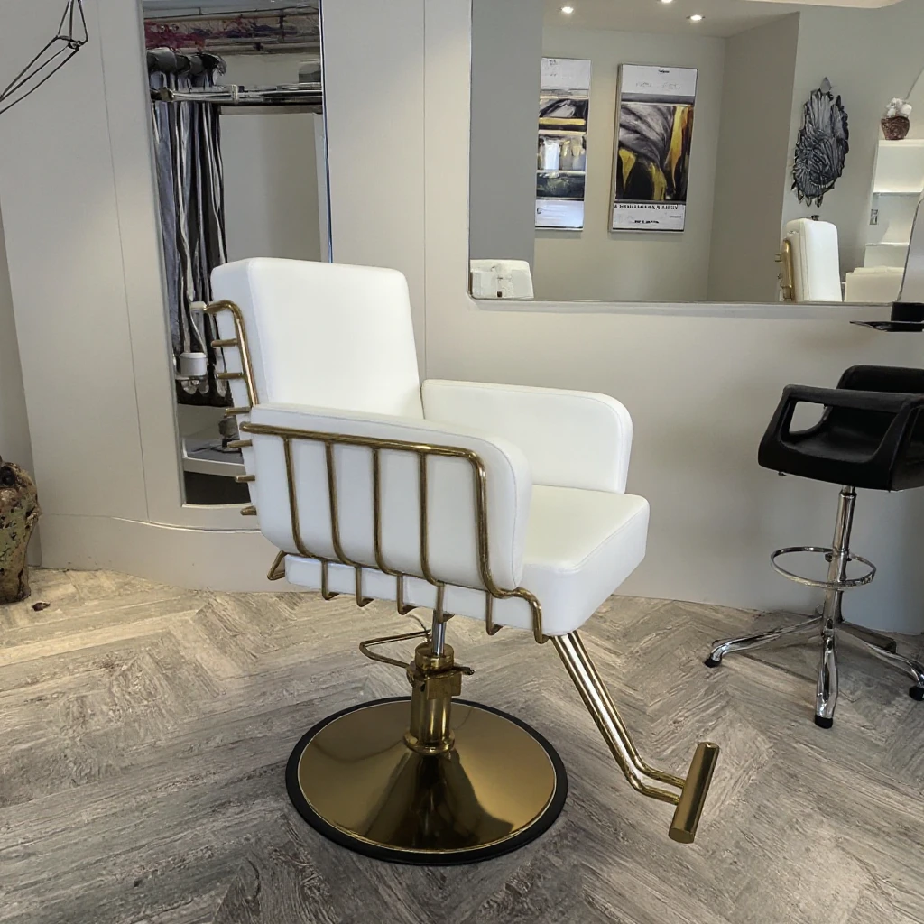 Beauty Makeup Shop - kr-Luxury Black Gold Beauty Shop Furniture