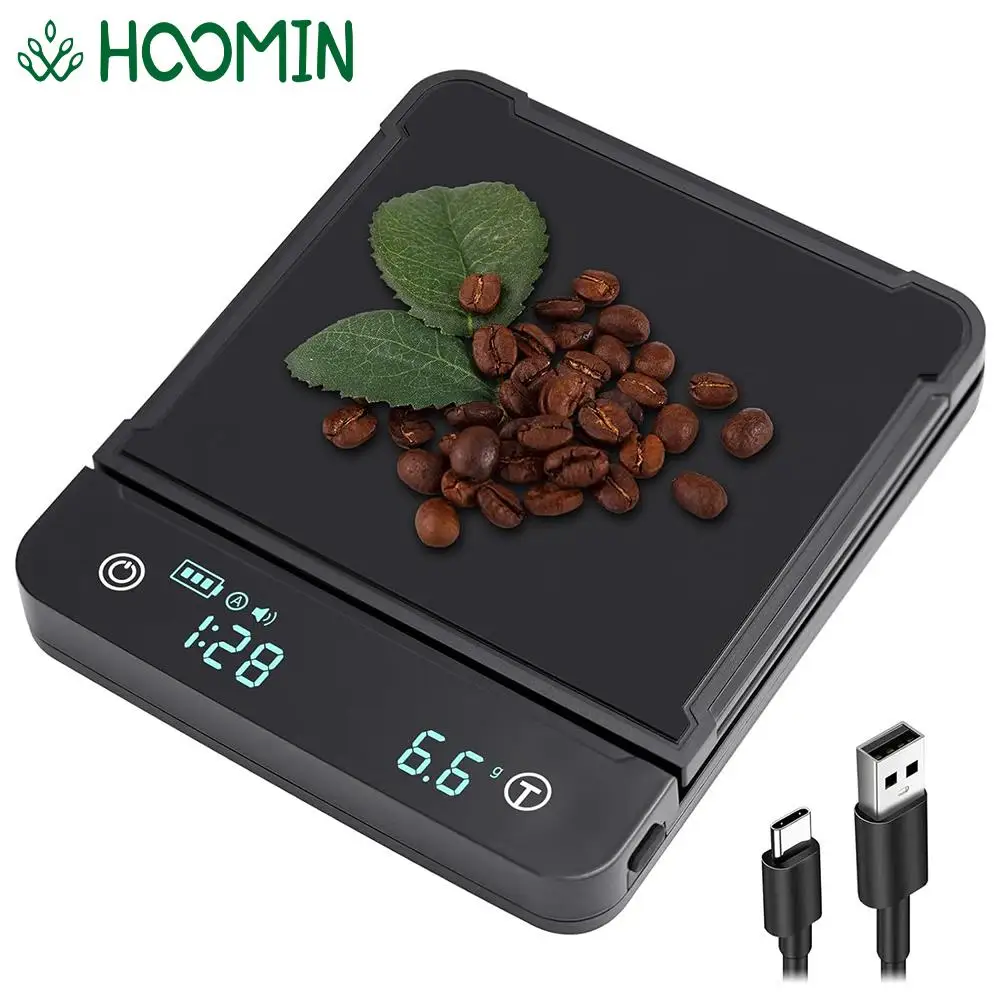 

Electronic Coffee Scale 3kg 0.1g with Timer Kitchen Scales Kitchen Accessories For Food Balance Weighing Digital LCD