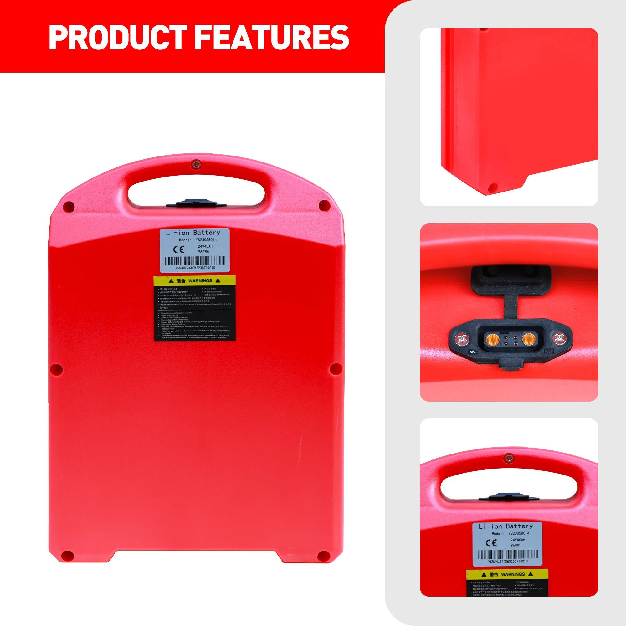 

Universal LiFePO4 Lithium Battery 24V 30Ah for Forklift pallet jack HELI CBD15J-LI3
