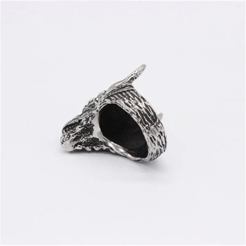 European and American personality vintage Kirin leading men's titanium steel ring