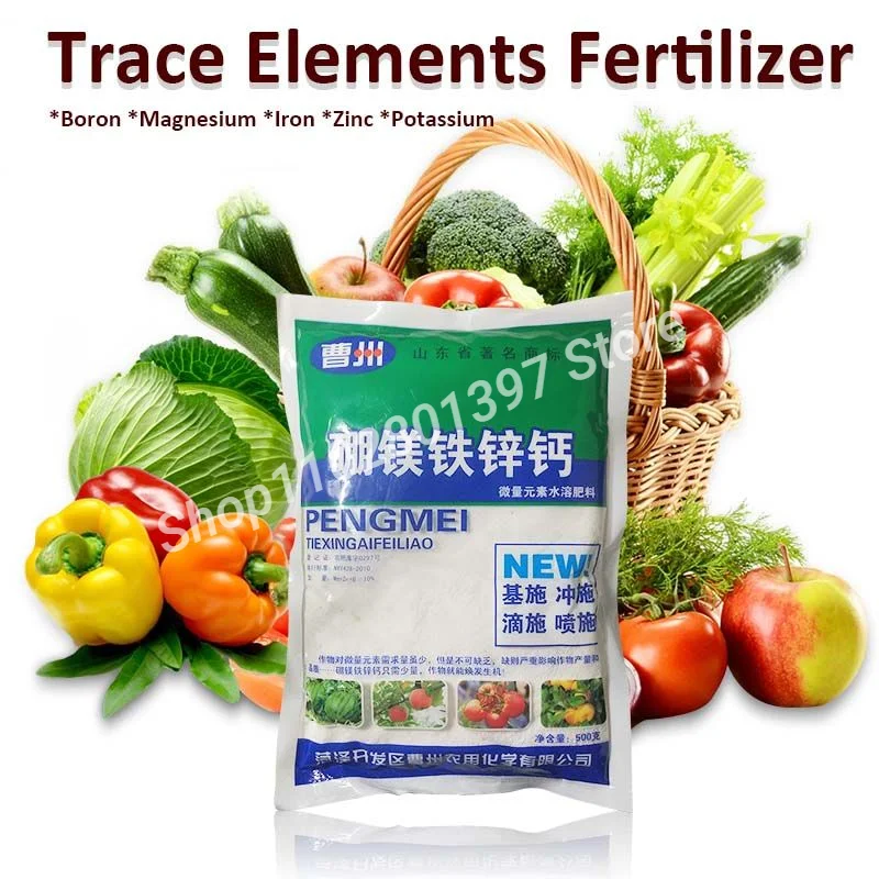 

Water Soluble Trace Elements Boron Magnesium Iron Zinc Potassium Fertilizer for Grape Watermelon Fruit Etc