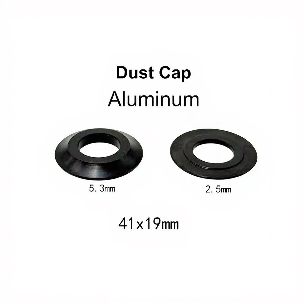 Black 19mm Bottom Bracket Bicycle Bottom Bracket Sealed Shaft Bearing Aluminum Alloy Cap Steel Gasket Included