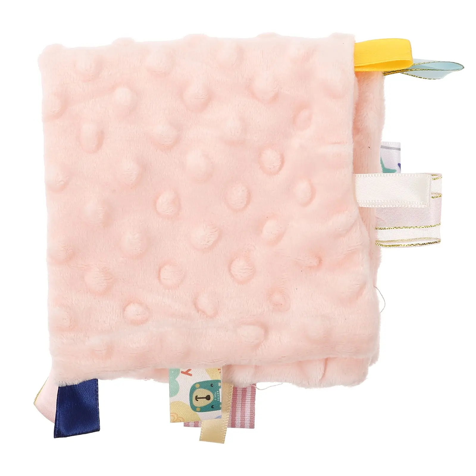 

Soothing Towel Baby Tag Blanket Blankets Cotton Comforter Colorful Tags Soft Teething Safe Saliva Tag Blanket Cloth