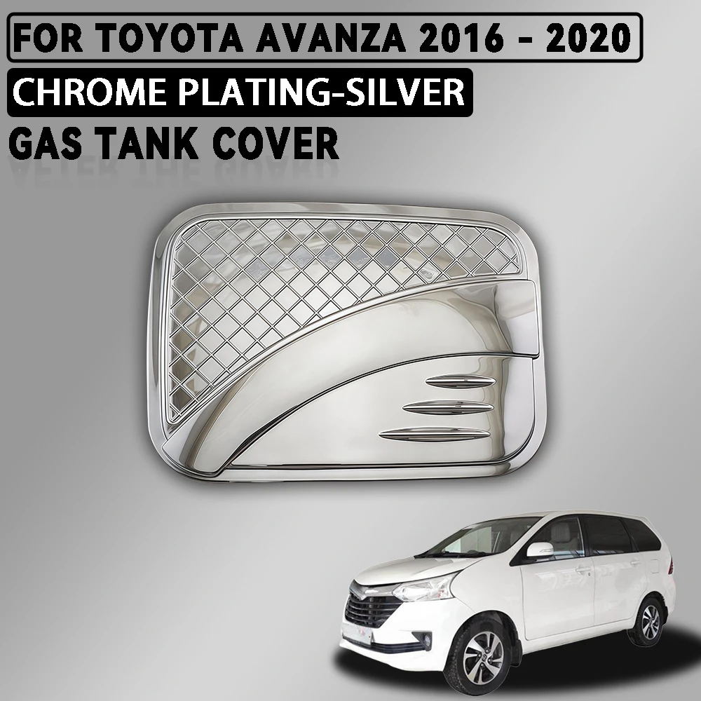 

For Toyota Avanza 2016 - 2020 Abs Chrome Plated Silver Car Gas Tank Cover Trim Car Accessories Exterior Decorate