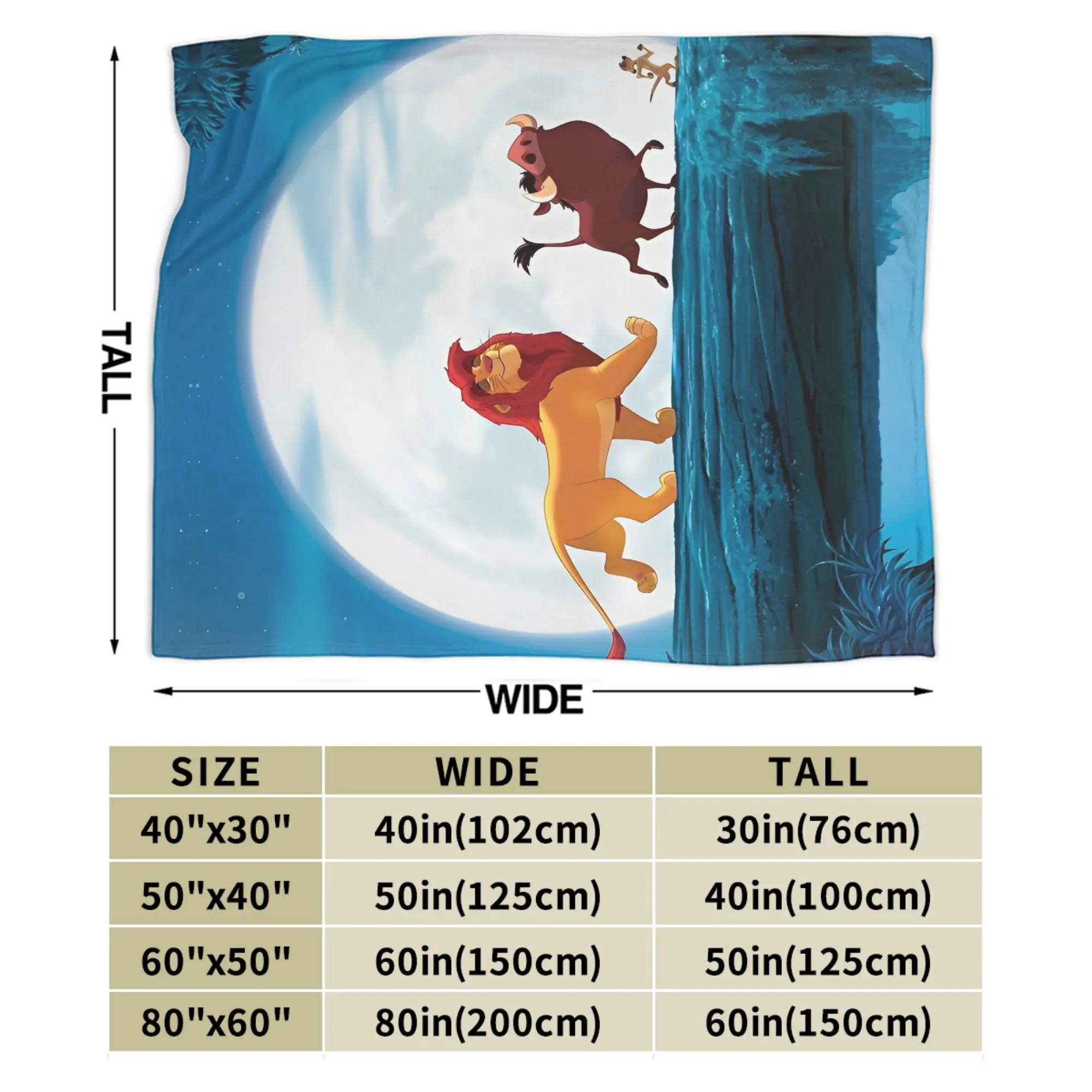 هاكونا ماتاتا- بطانية صوف الأسد الملك مضحك الكرتون موضة رمي بطانية للمنزل 150*125 سنتيمتر لحاف ، #4