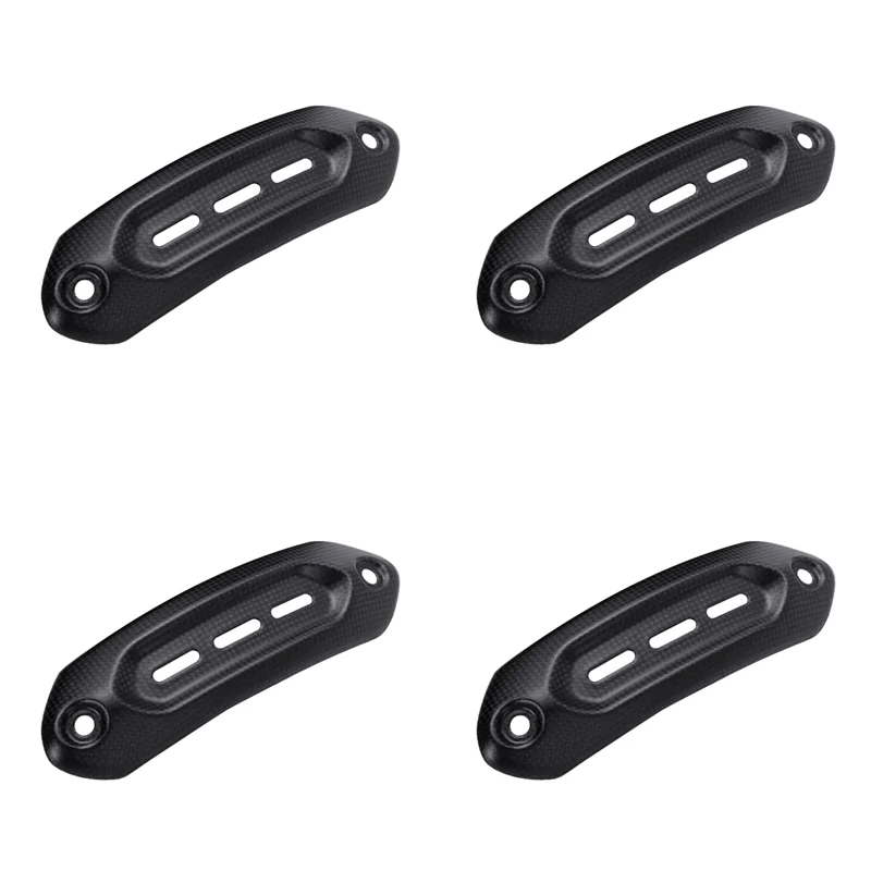 

4X Real Carbon Fiber Motorcycle Accessories Exhaust Cover Protector Heatshield For DUCATI Hypermotard 950 939 821 RVE SP-N25R