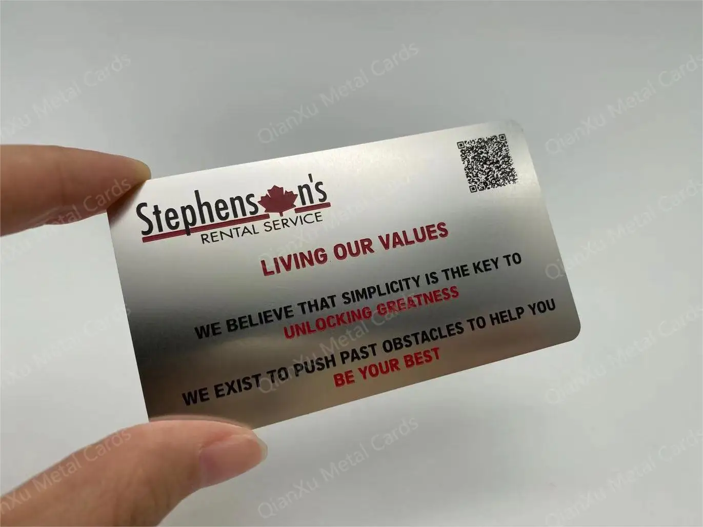 

Stainless Steel Business Cards