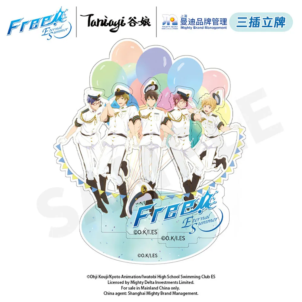 Anime Free! Sailor Party Style Figure Model Nanase Haruka Tachibana Makoto Rin Matsuoka Acrylic Desktop Decoration Stands Model