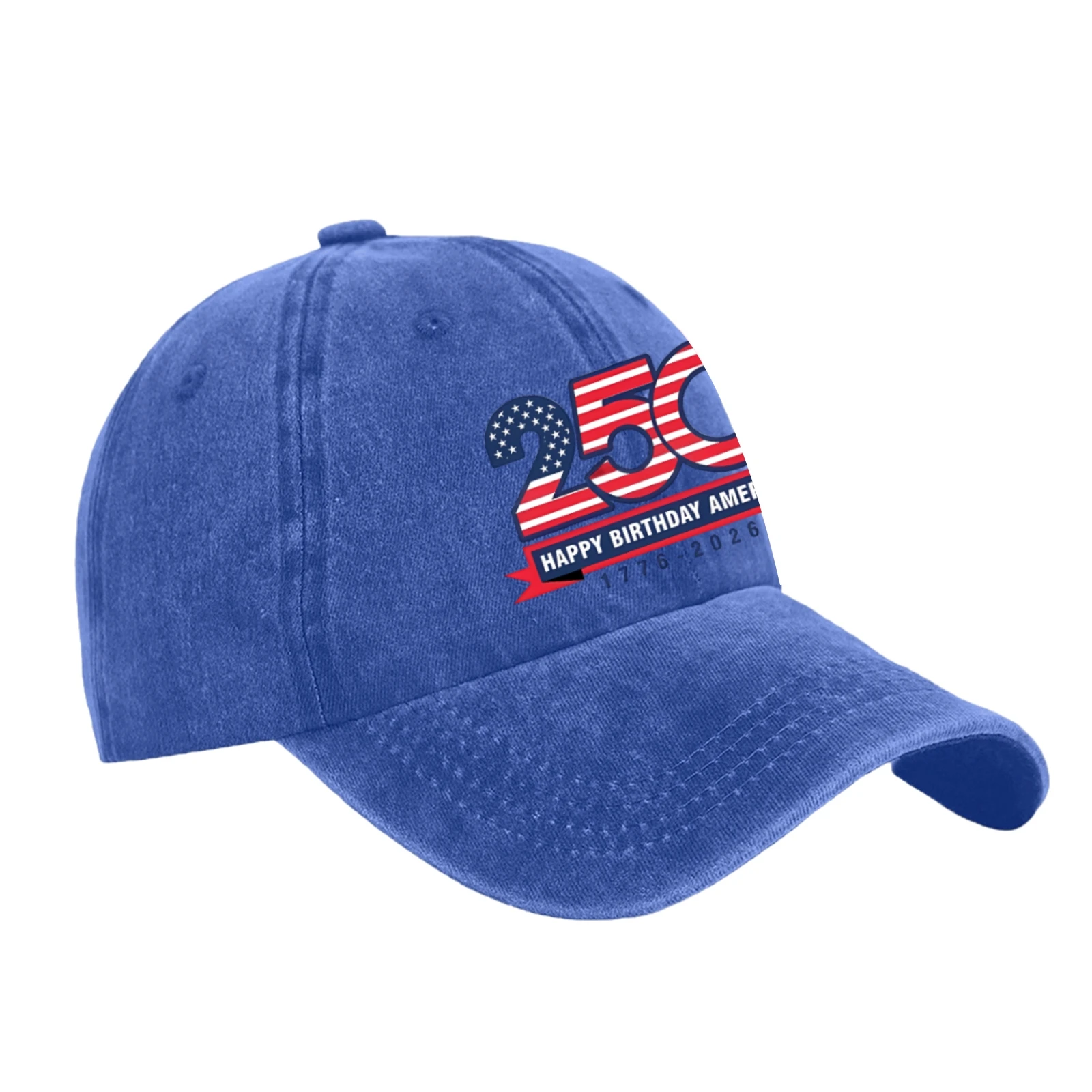 Printed Baseball Cap Sun Protection 250 Anniversary Usa Hat Usa 250th Anniversary Merchandise