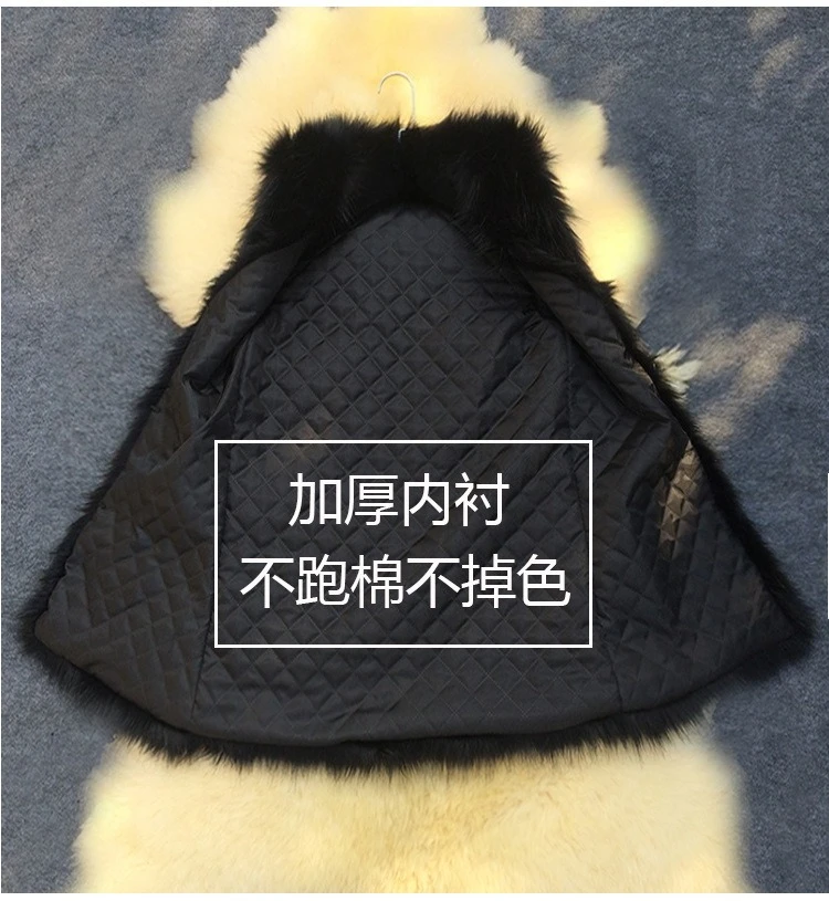 Manteaux en fausse fourrure de renard pour femmes, vestes mi-longues, gilets, manteau épais et chaud, Streetwear Y2k, vêtements d'extérieur de travail élégants, automne hiver