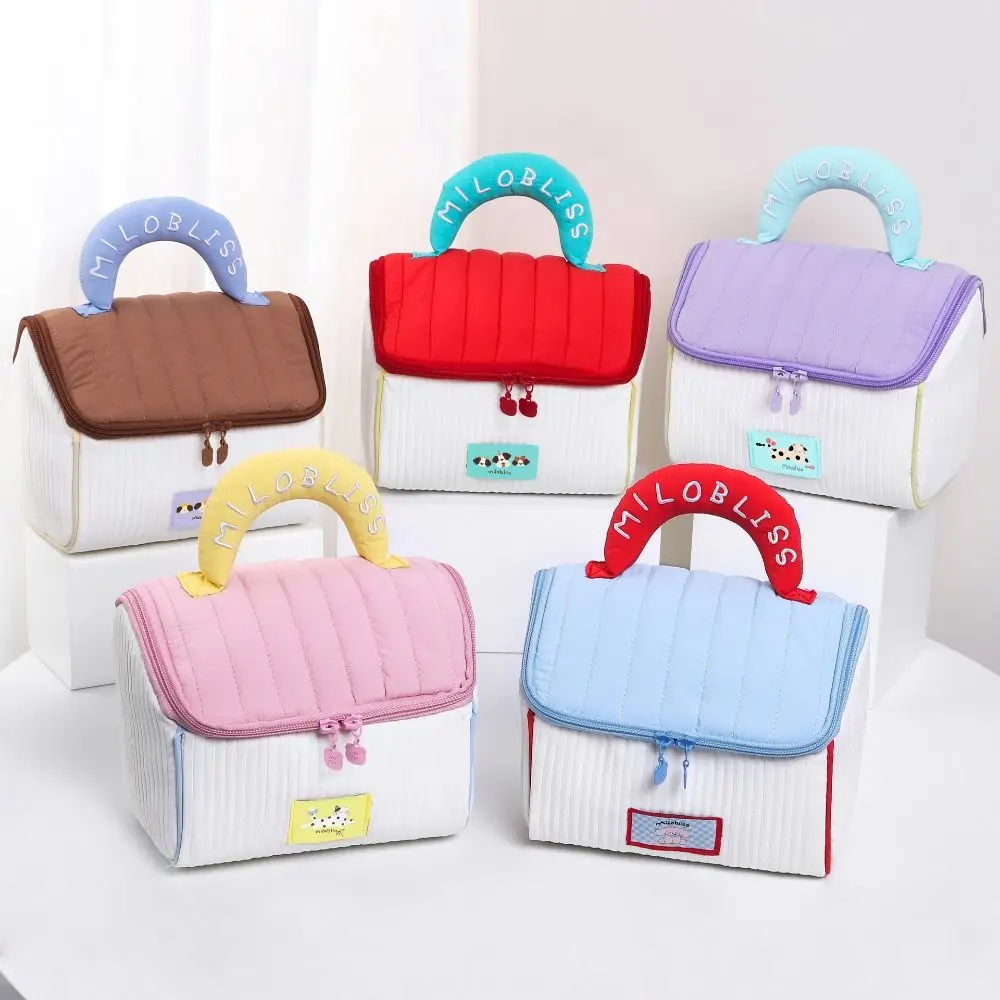 

Travel Wash Bag Puppy Cartoon Cosmetic Bag Cat House Shape Toiletries Bag Handbag Lager Capacity Makeup Bags Travel