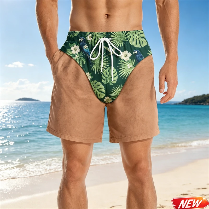 กางเกงว่ายน้ำชายลายปาล์มทรอปิค - Trunks Board Surf บทวิจารณ์และราคา
