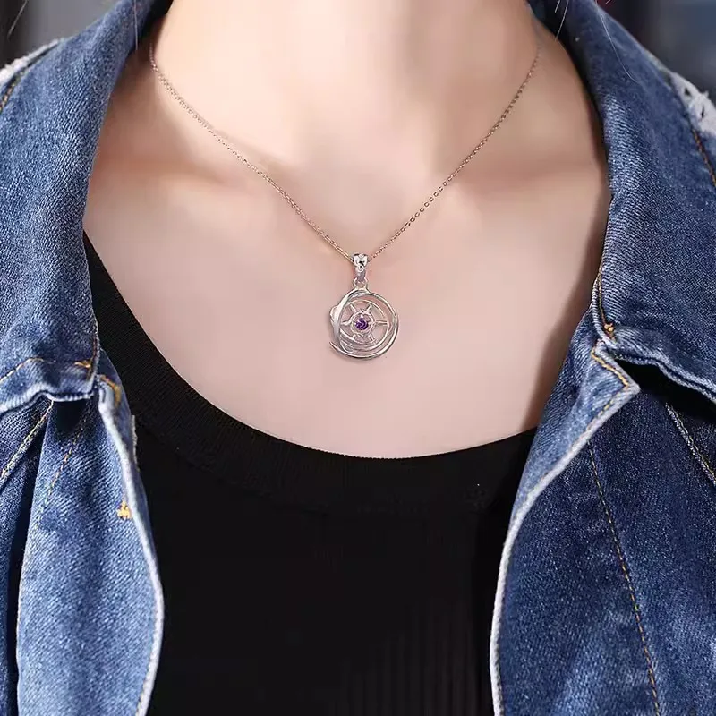 Divine Seal Throne Necklace Anime Saint Caier Reincarnation Spiritual Furnace Pendant Necklace Chinese Comic Game Clavicle Chain