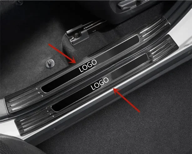 Fro Toyota RAV4 2016-2019 stainless steel car threshold guard plate Trunk threshold guard plate Anti-scratch car accessories