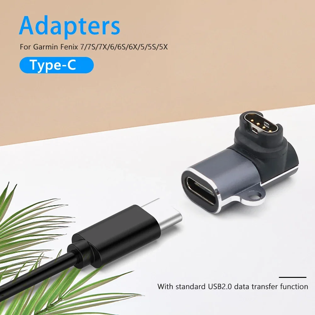 ストラップ穴付きUSB充電器アダプター,データ転送サポート付き電源アダプター,8ピンタイプC,マイクロ,ガーミンフェニックス7,7 S