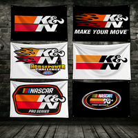 3x5 Ft K&N Engineering Racing Car Flag Polyester Digital Printing Banner for Garage Wall Art Out Door Decoration With Grommets