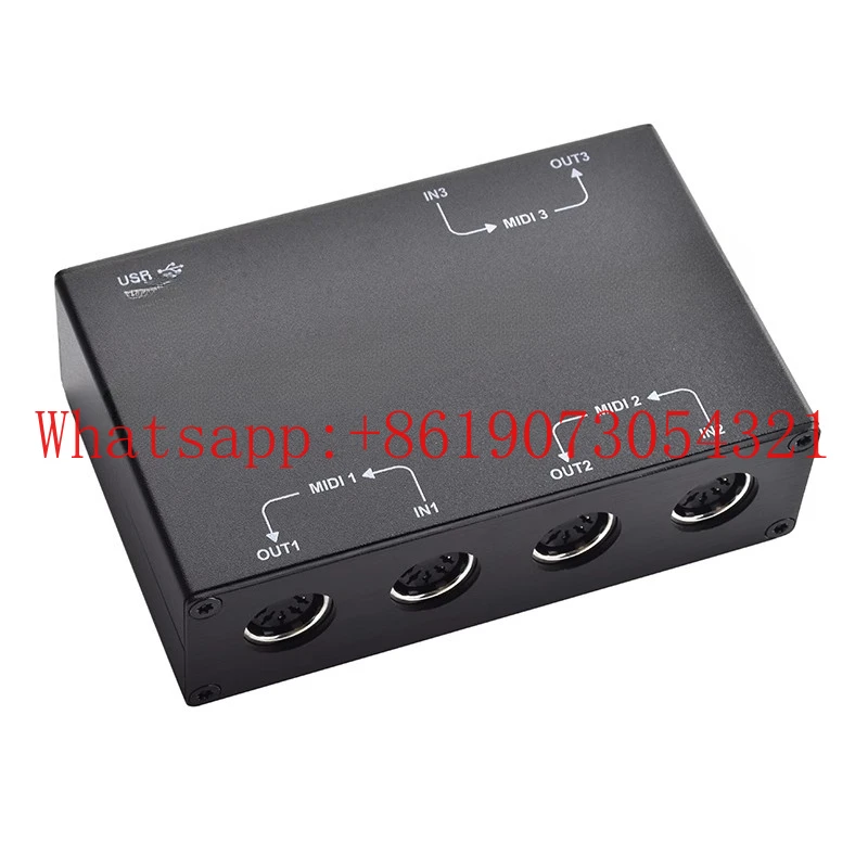 

MIDI 3x3MIDI-USB-бокс поддерживает Windows Mac без драйвера HUB-3Pro