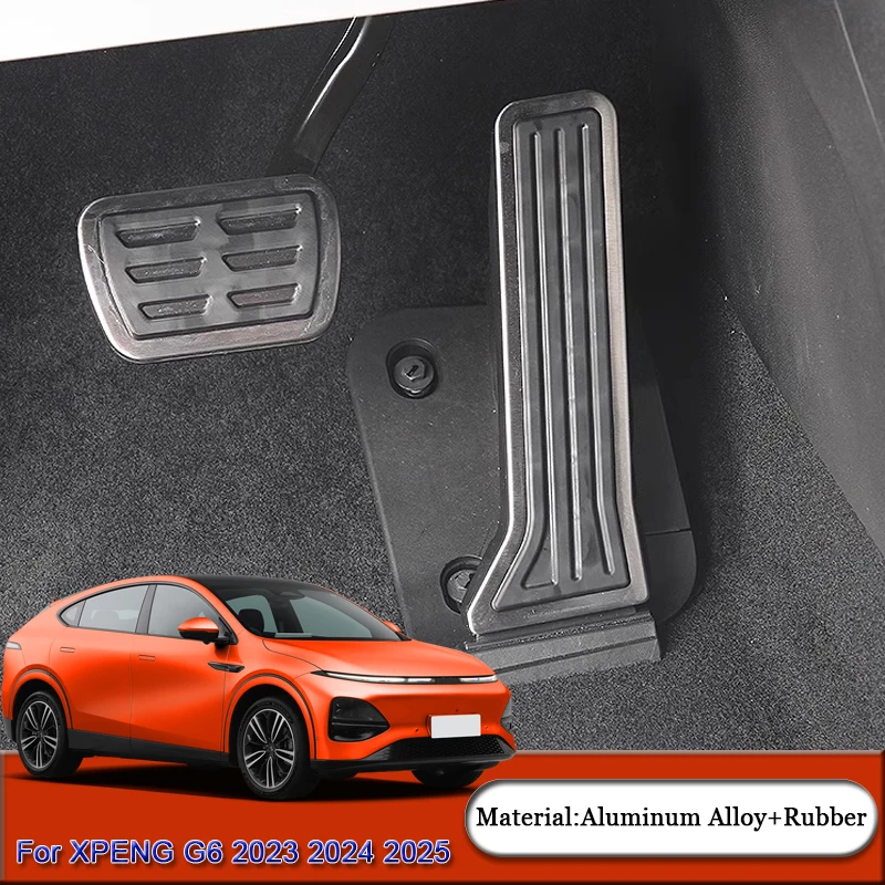 

Aluminium Alloy Car Accelerator Brake Rest Pedals Rest Non-slip Pedal Cover Auto Accessories Fit For XPENG G6 2023 2024 2025