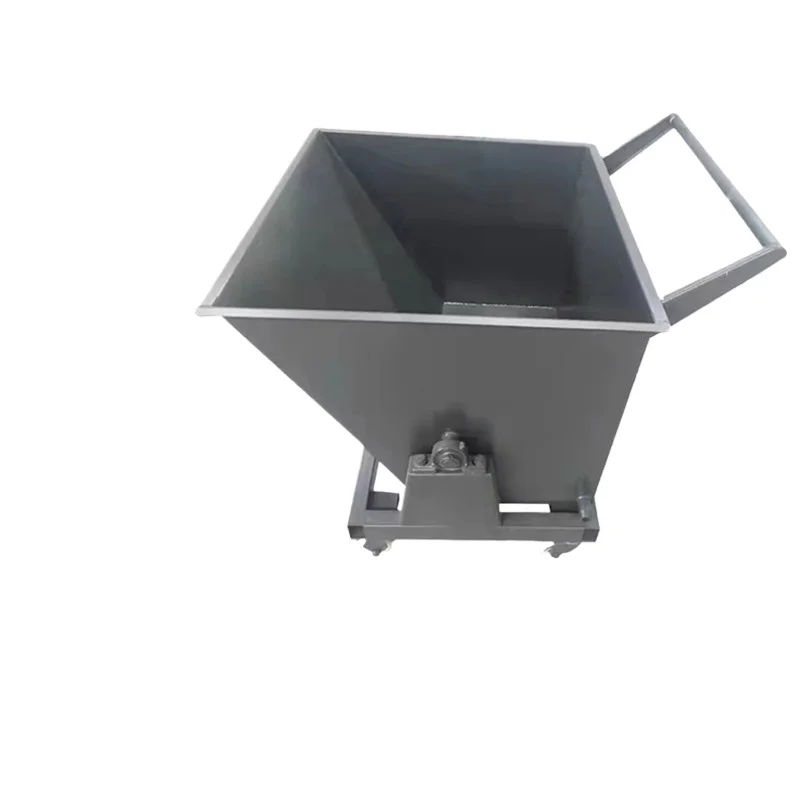 

For Iron Chips Car Waste Box Workshop Flip Chip Collecting Truck Heavy Industrial Iron Chip Removal Trolley Filings