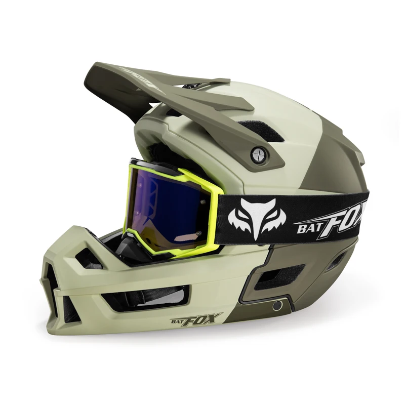 

BATFOX Mountain Off-road Full Bike Helmet Men Women BMX Ventilated DH Comfort Safety Protection Cycling Moto MTB Bicycle Helmets