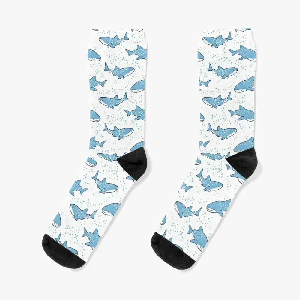 

Starry Whale Sharks (Light version) Socks cotton funny gifts hiking Women's Socks Men's