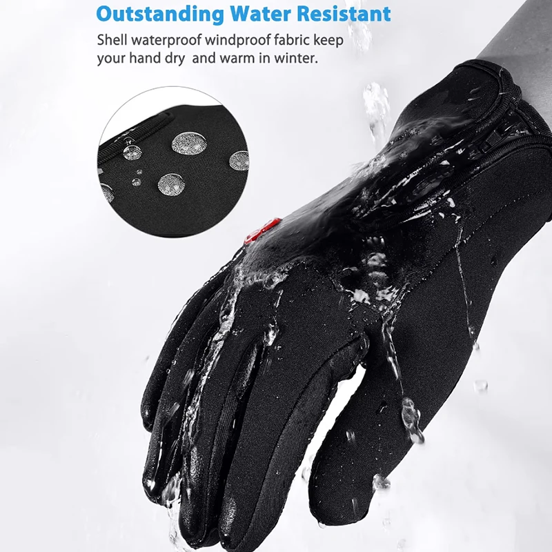 Electric bike Heated Gloves USB Heated Gloves Touch Screen Heating Unisex Thermal Mittens For Outdoor Fishing Motorcycle Cycling