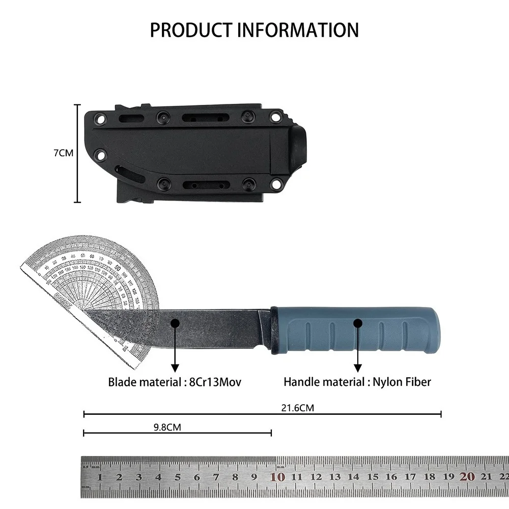 6101 EDC Camping Hiking Fixed Knife Outdoor Multitools Wilderness Backpacking Mountaineering Portable Knives Daily Cutter Gifts