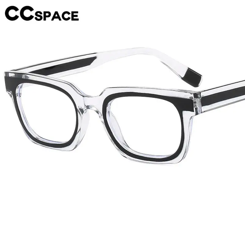 B57407 Vintage Square Anti Blue Light Reading Glasses Fashion Splicing Color Frames Presbyopic Spectacles Dioptric +50 +150 +350