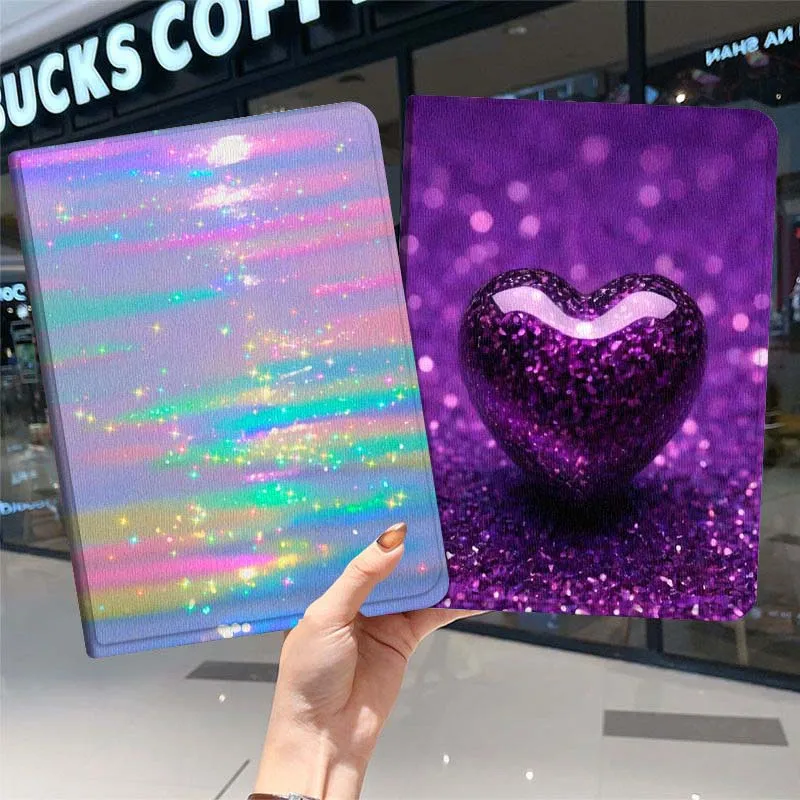 

Сверкающий чехол-сердце для планшетов Samsung Galaxy Tab A7, A8, A9, A11, S6, S11 (10.1, 10.4, 10.5 дюймов), Lite, Plus – мягкий чехол для планшета