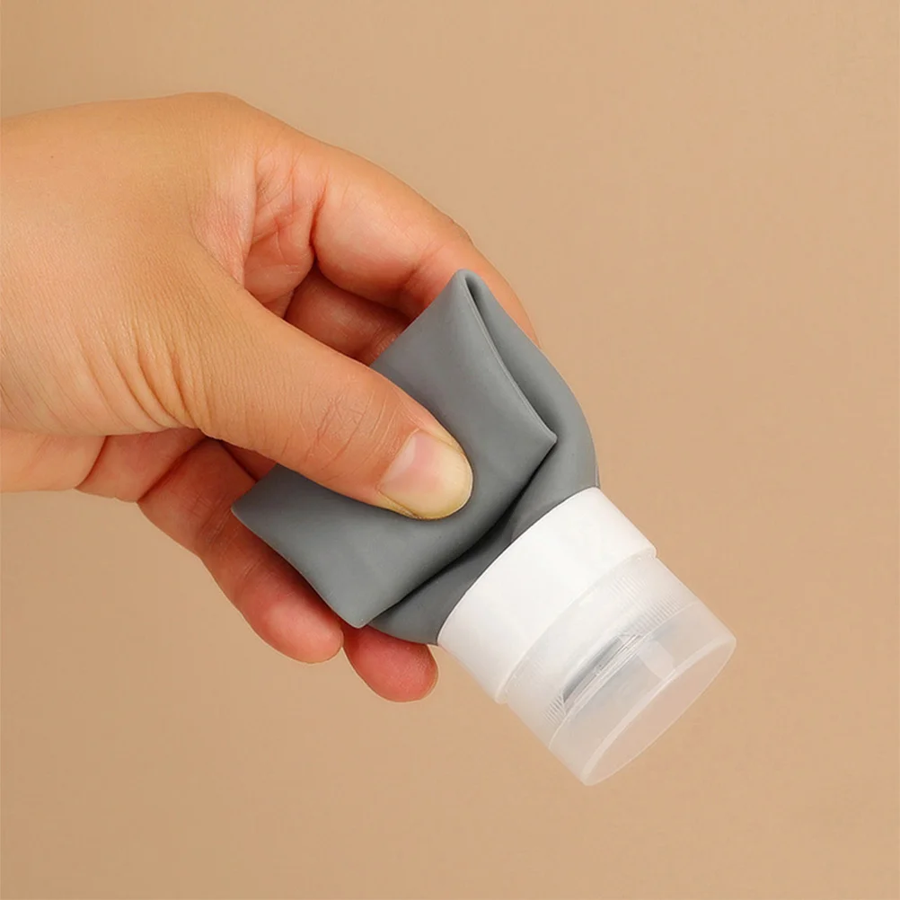 4 Pcs Travel Silicone Bottles Squeeze Size Lotion Containers Toiletry Toiletries Shampoo Portable Hair