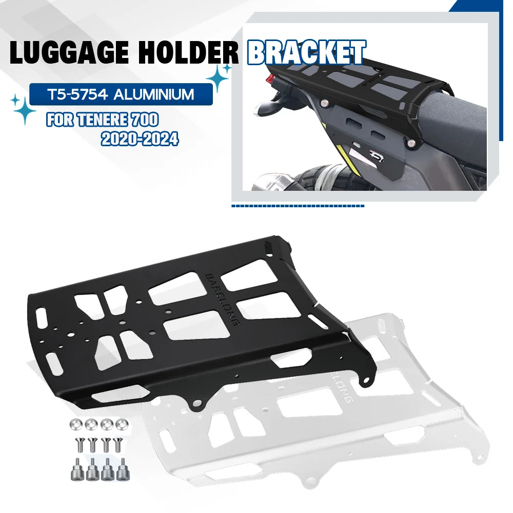 

FOR Yamaha Tenere 700 2020-2021-2022-2023-2024 Luggage Holder Bracket Rear Luggage Rack Top Case Mount Plate Accessary Tenere700