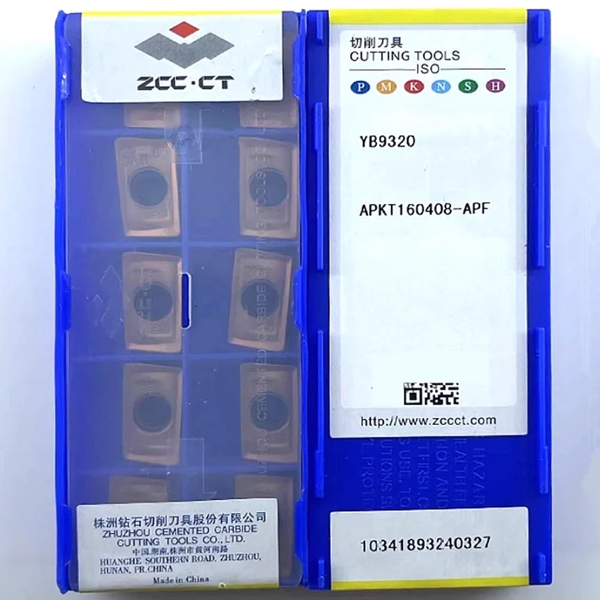 

ZCC.CT APKT160408-APF YB9320/APKT160408-APF YBG302 APKT160408 APF YB9320 YBG302 Твердосплавные вставки с ЧПУ фрезерные инструменты 10 шт./кор.