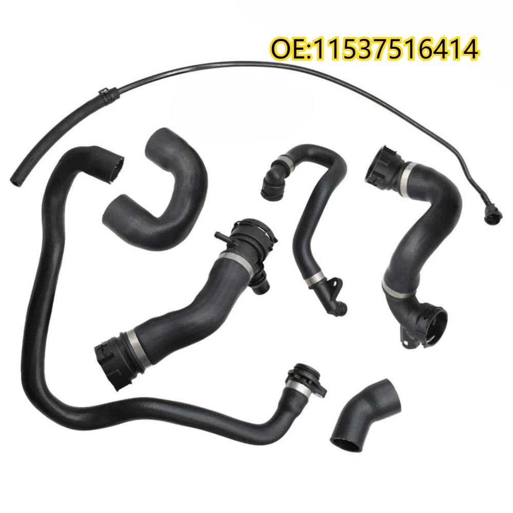 

High quality New For 7PCS 11537516414 radiator cooling water hose kit hose suitable for 2007-2011 BMW 128i 328i N51 E90