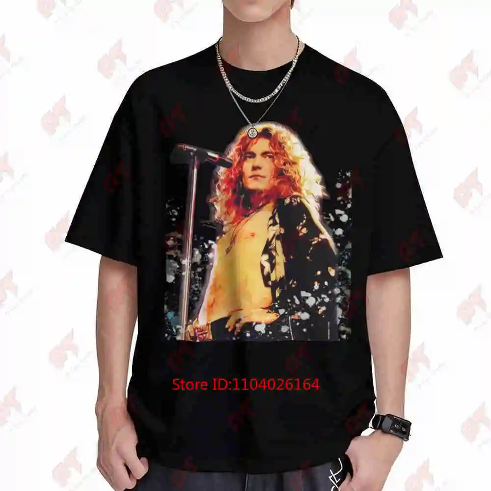 Robert Plant Concert Tour Short Sleeve Tee 100% Cotton T-Shirt