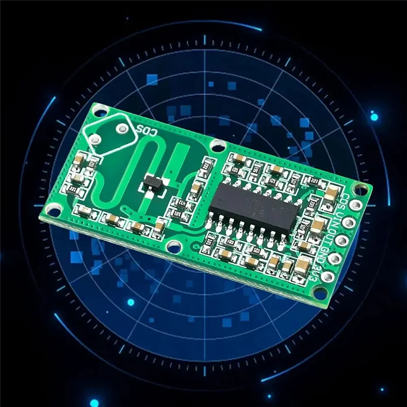 

Эффективный RCWL-0516 Микроволновый радарный модуль датчика движения Индукционный интеллектуальный модуль человеческого тела Выход 3,3 В 5-8 м Прочный Легкий I