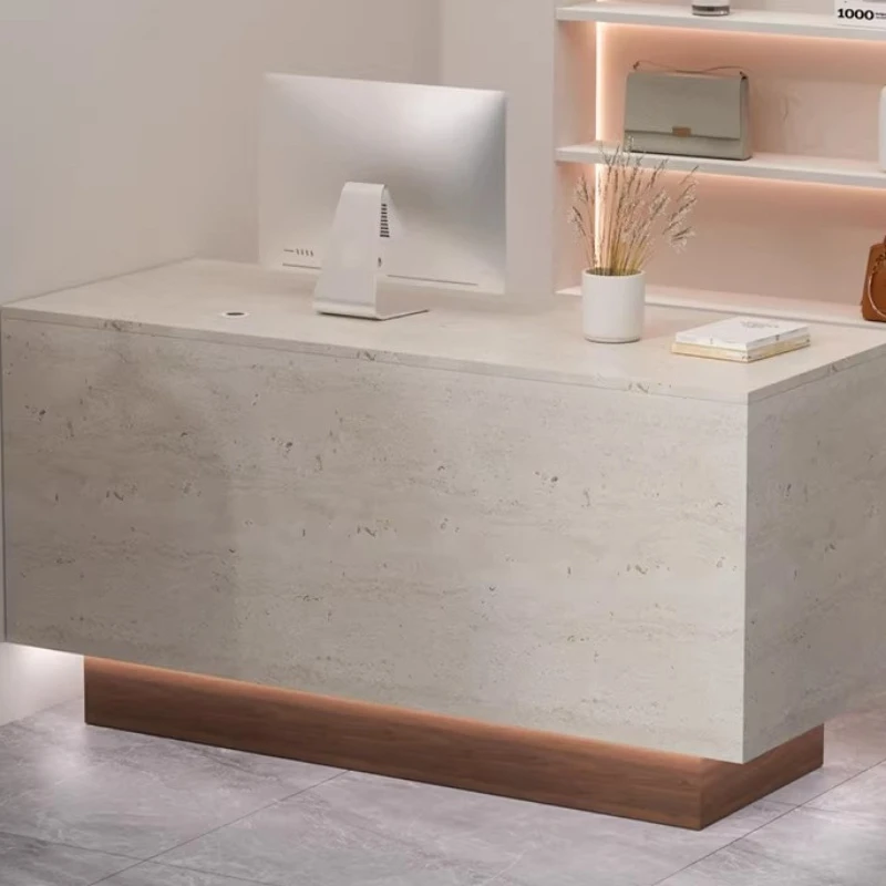 #Beauty Salon Reception Desks Modern Small Best Simple Aesthetic Reception Desks Unique Company Escritorio Commercial Furniture