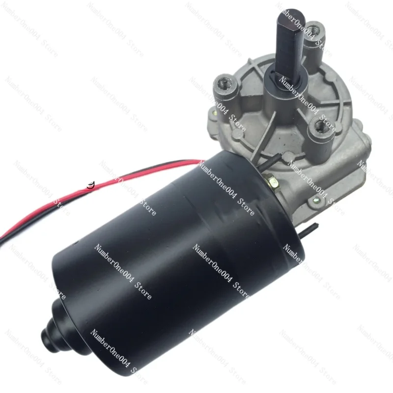 

Applicable to 60w 12V 24V 100-550rpm, multi-speed, worm gear DC reduction motor, plastic turbine