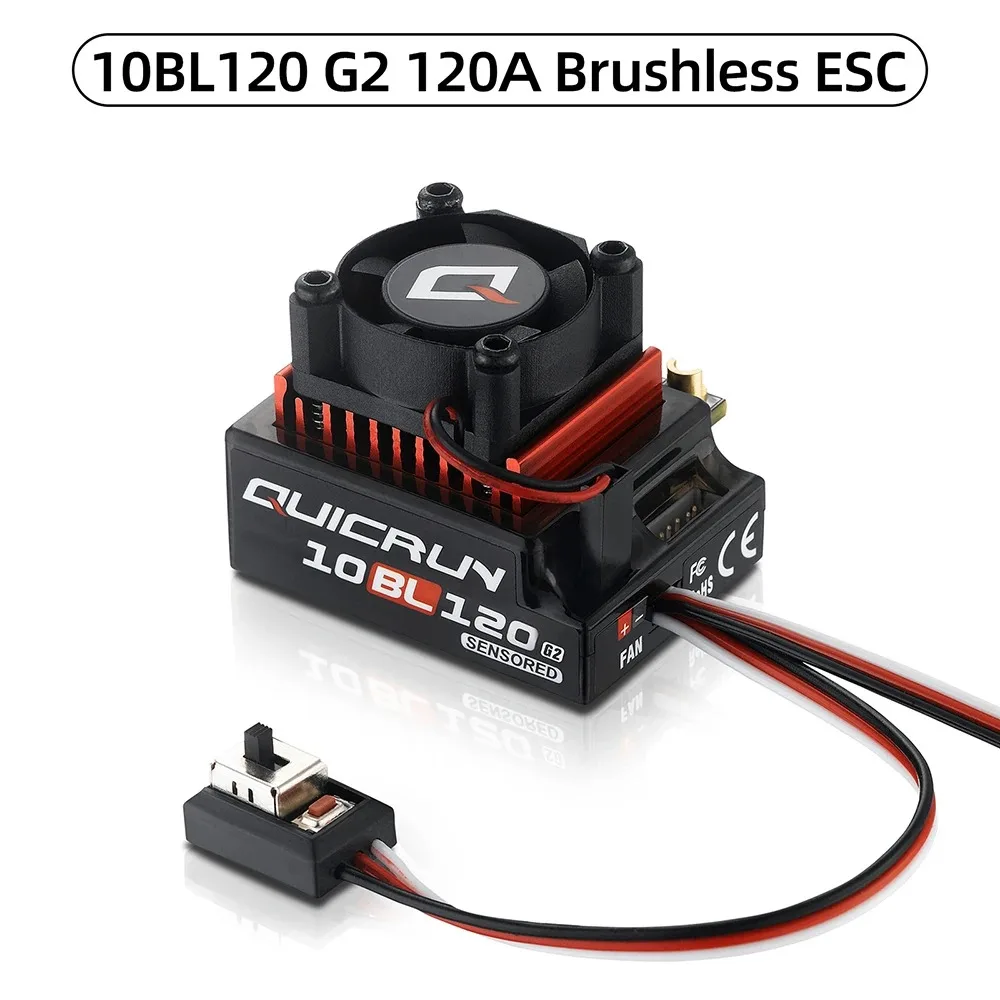 Originele Hobbywing QUICRUN Sensored 10BL120 120A /10BL60 60A 2-3S Lipo Brushless ESC voor 1/10 Touring Car/Buggy/F1/Drift Car