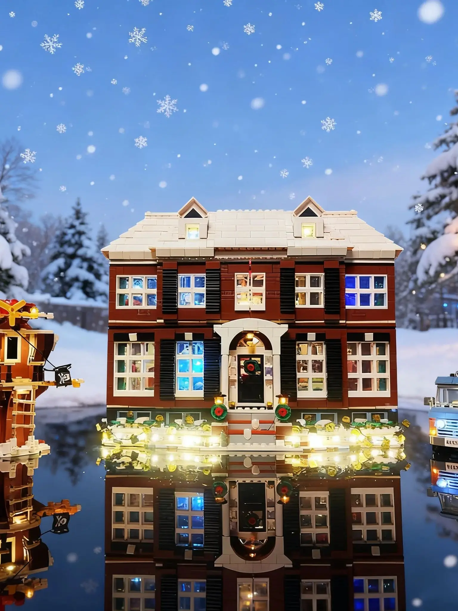 LED-Beleuchtungsset, kompatibel mit LEGO Home Alone Kevin 21330, Haus mit Lampenideen, ohne Bausteine (nur LED-Beleuchtungsset).
