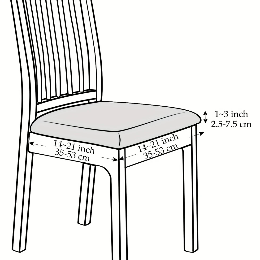 1/2/4/6pcs Jacquard Restaurant Chair Covers Polar Fleece Square Chair Cushion Covers for Kitchen Dining Hotel Chair Stool Covers