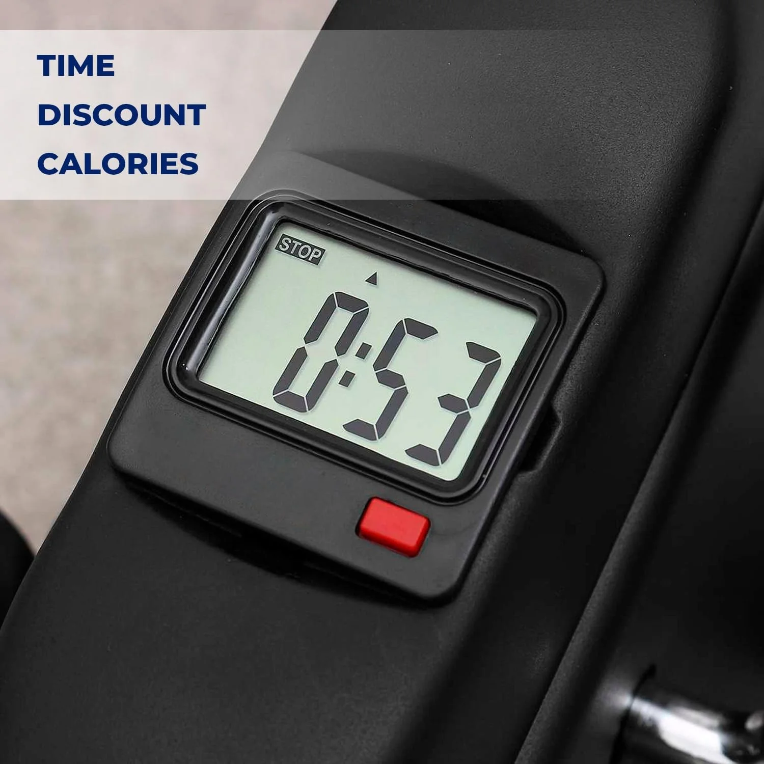 

Portable Mini Exercise Bike Pedal Exerciser for Arm and Leg Training Desk Bike with LCD Screen Made of Steel PVC and ABS