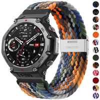Elastic Braided Strap For Huami Amazfit T-Rex 3 Smart Watch Band Nylon Adjustable Bracelet For Huami Amazfit T-Rex Pro Trex 2