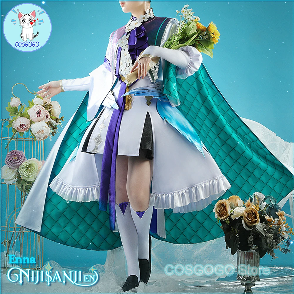 Vtuber Nijisanji IPSTAR Enna Alouette Cosplay Costume Halloween outfits Game Clothing Women Anime Dress