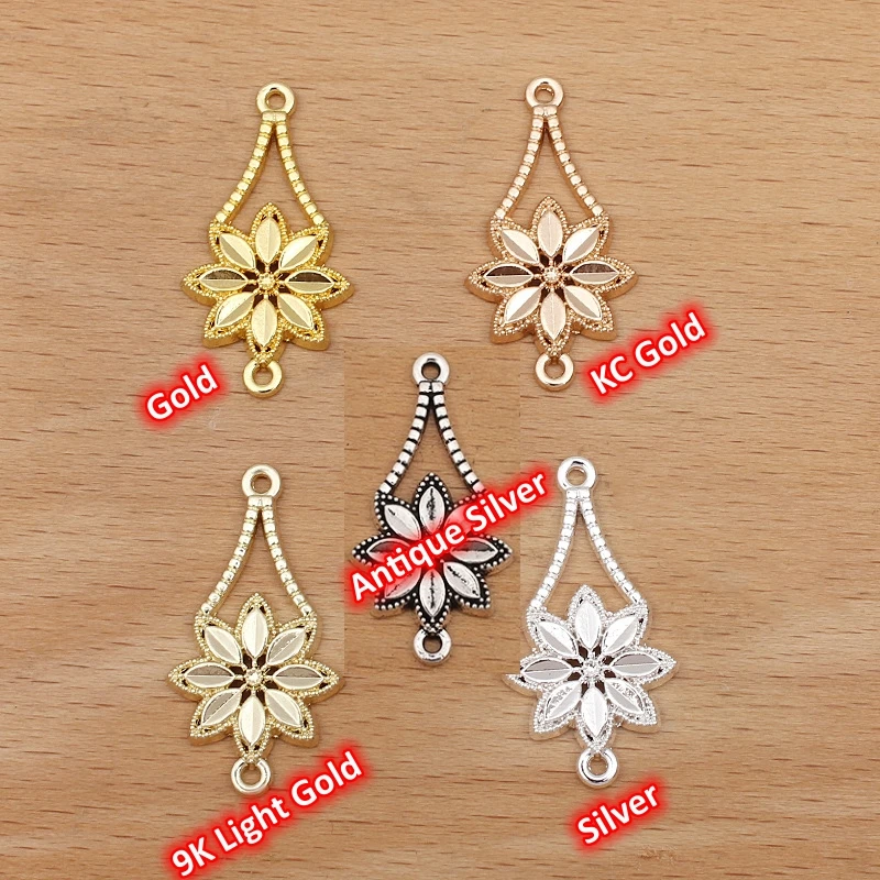 BoYuTe Alloy Pendant Charms Connector with Multi Loops DIY Jewelry Accessories Handmade Materials