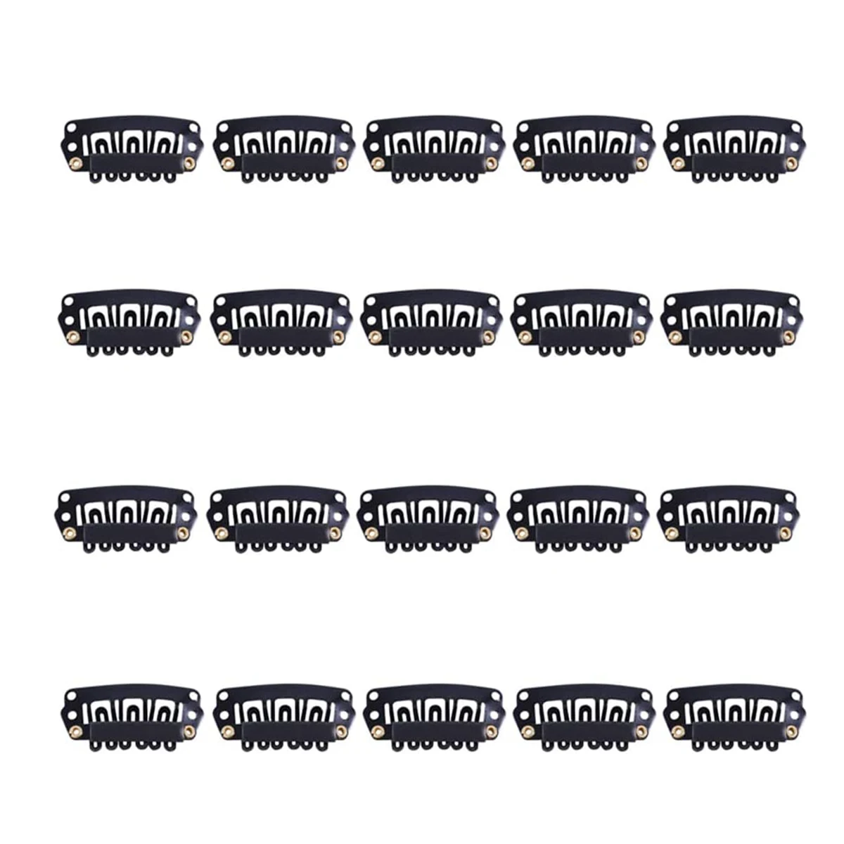 

20 шт./лот, черные заколки для волос 2,8 см, U-образные зажимы для париков и наращивания волос