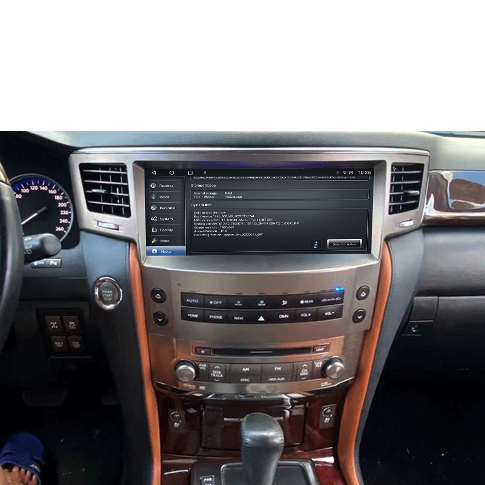 Car Radio Stereo Multimedia Player For Lexus LX570 2007-2015 DSP GPS Navi 12.8" Touch Screen HiCar Carplay Android 14 Auto Parts - view 3