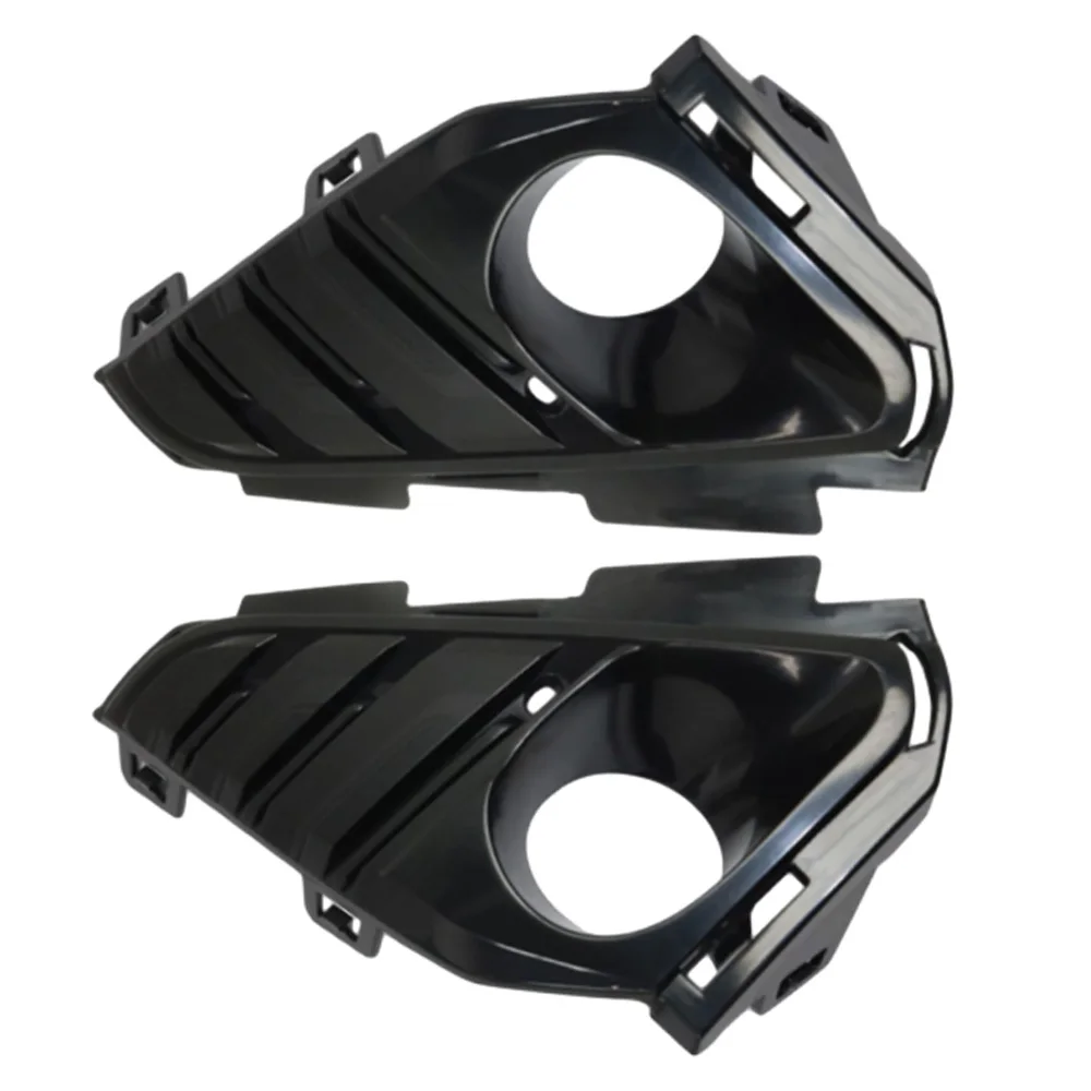 For GMC Terrain 2018 2019 Car accessories 23196307 23196308 1pc Left/Right Side Front Fog Lights Lamp Grille Cover With Holes